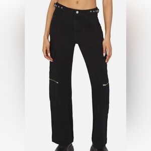 WeWoreWhat Black Utility Jeans size 24